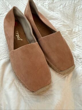 Maypol suede espadrille flats sz 9.5